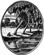 wood-engraving print: Summer for Siegfried Sassoon's The Old Century